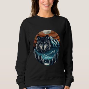 Sweatshirt Loup et hiver