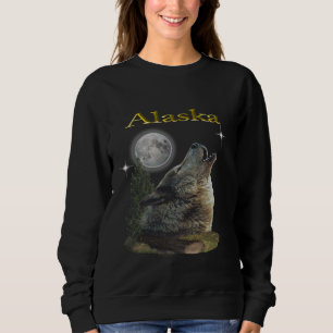 Sweatshirt Loup et lune