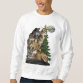 Sweatshirt Loup et lune (Devant)