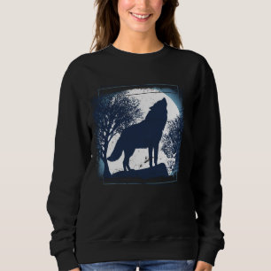 Sweatshirt Loup-garou-loup-mouche hurlant loup