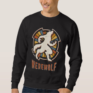 Sweatshirt Loup-garou Vintage Classique Rétro Amour
