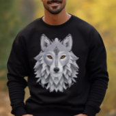 Sweatshirt Loup gris,