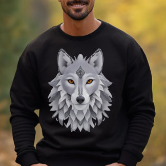 Sweatshirt Loup gris,