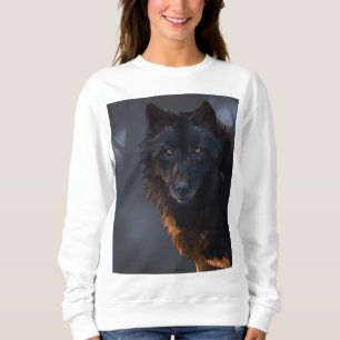 Sweatshirt Loup noir