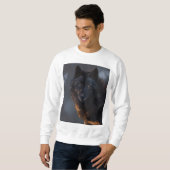 Sweatshirt Loup noir (Devant entier)