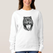 Sweatshirt Loup solitaire (Devant)