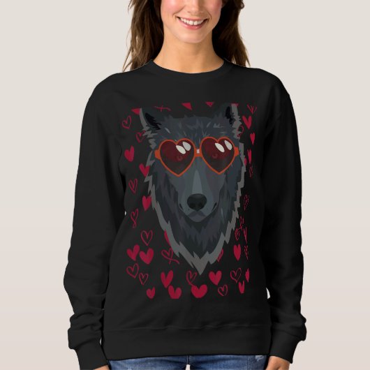 Sweatshirt Loups d'animaux loups (Devant)