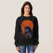 Sweatshirt Loups hurlant sur la lune - Wolf Wolves Hunter_1 (Devant entier)
