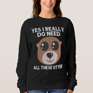 Sweatshirt Loutre Animal Pour Hommes Femmes Loutre De Mer Mam