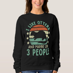 Sweatshirt loutre femmes loutre enfants hommes loutre tee 1