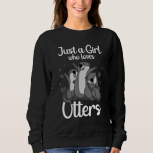 Sweatshirt Loutre pour filles femmes loutre de mer animal