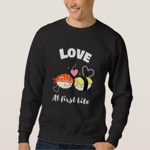 Sweatshirt Love At First Bite - Maki Sushi Design