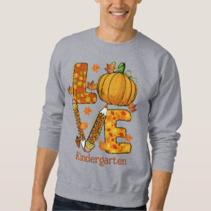 Sweatshirt LOVE Automne Enseignant, Feuilles automne, Poster 