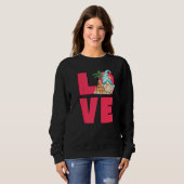 Sweatshirt Love Beach Gnome Pour Les Femmes En Vacances Été F (Devant entier)