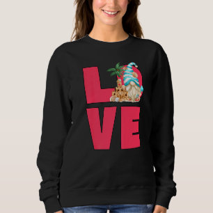 Sweatshirt Love Beach Gnome Pour Les Femmes En Vacances Été F