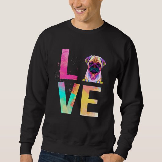 Sweatshirt Love Bulldog (Devant)