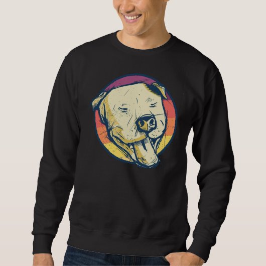 Sweatshirt Love Bully Pitbull race (Devant)