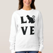 Sweatshirt Love Cat (Devant)