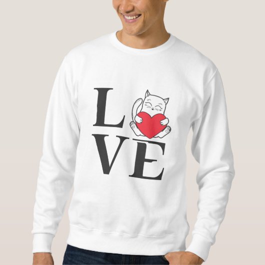 Sweatshirt Love Cats (Devant)