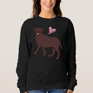 Sweatshirt Love Chocolate Labrador Retriever