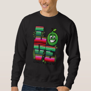 Sweatshirt Love Cinco De Mayo Mexicaine Poncho Blanket