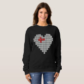 Sweatshirt LOVE Computer Keyboard Valentines Day Women Men Ad (Devant entier)