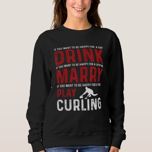 Sweatshirt Love Curling Team (Devant)