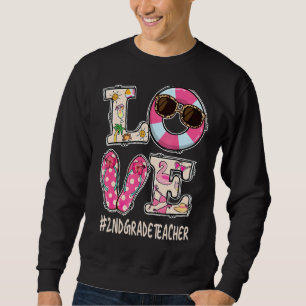 Sweatshirt Love Float 2e année Enseignant vacances d'été Sung