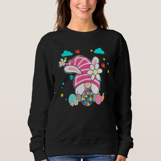 Sweatshirt Love Gnome Sensibilisation sur l'autisme Accepter (Devant)