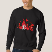 Sweatshirt Love Gnome Valentine Day Love Heart Matching Coupl (Devant)