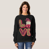 Sweatshirt Love Gnome Valentines Day, Love Valentine Gnomes H (Devant entier)