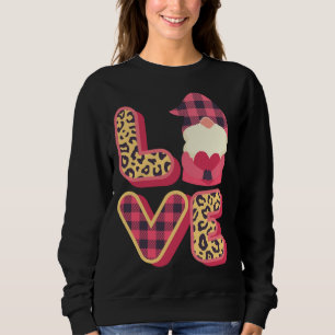 Sweatshirt Love Gnome Valentines Day, Love Valentine Gnomes H