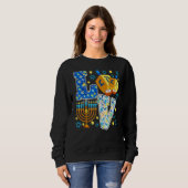 Sweatshirt LOVE Hanukkah Decorations Dreidel Menorah Chanukah (Devant entier)