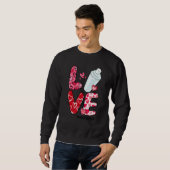 Sweatshirt LOVE Heart Bartender Life Valentine's Day Gifts (Devant entier)