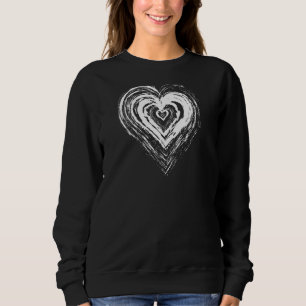 Sweatshirt Love Heart Graphic Design