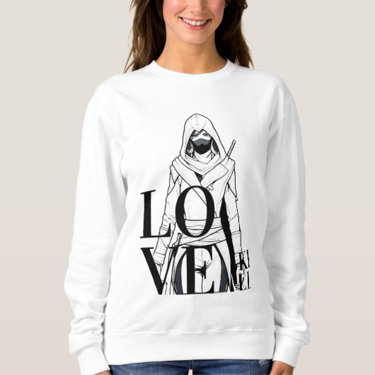 Sweatshirt Love Kill : Mysterious Assassin Art (Devant)