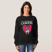 Sweatshirt Love Lemurs Pet (Devant entier)