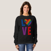 Sweatshirt Love Lgbt Pride (Devant entier)