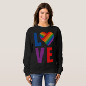 Sweatshirt Love Lgbt Pride (Devant entier)