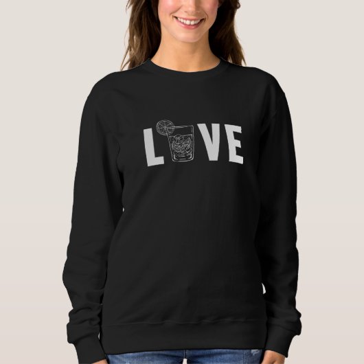 Sweatshirt Love Mixologist Barmann Bartender Bardame Bartende (Devant)