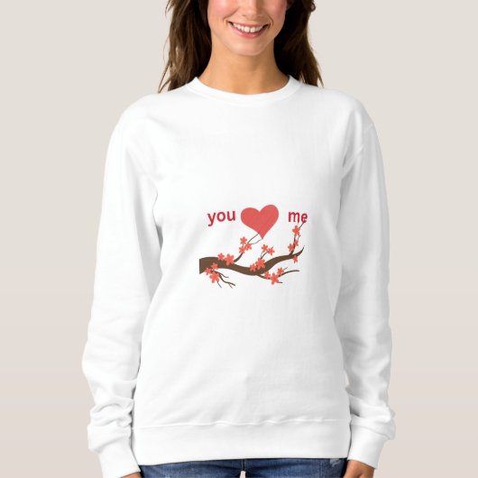 Sweatshirt Love Mode activé – Chemise numérique de la Saint-V (Devant)
