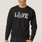Sweatshirt Love Motorcycle (Devant)