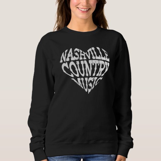 Sweatshirt Love Nashville Tennessee (Devant)