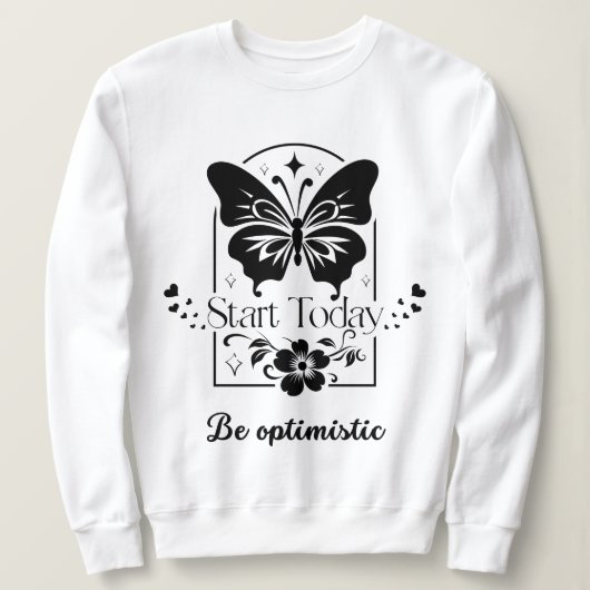 Sweatshirt Love optimism t-shirt (Design devant)