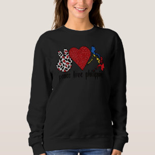 Sweatshirt Love Philippines Fière Drapeau Philippin Racine ph