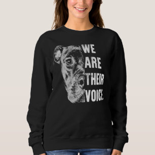 Sweatshirt Love Pitbull Nous Sommes Leur Voix Pour Les Amateu