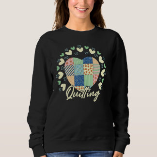 Sweatshirt Love Quilting Heart Quilting 1