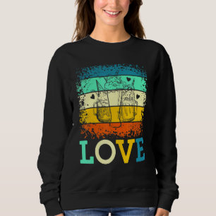 Sweatshirt Love Retro Milkshake Chocolat Dessert Douce dent