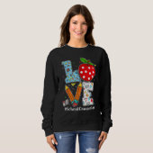 Sweatshirt Love School Counselor Teacher Appreciation Funny C (Devant entier)