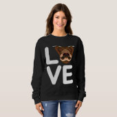 Sweatshirt Love Sloth Vintage (Devant entier)